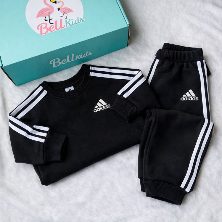 Erkek/Kız Çocuk 3 İplik Fırçalı Kumaş %100 Pamuk Eşofman Takımı